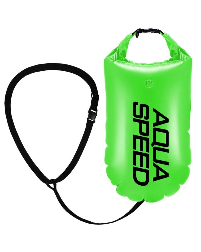 Boja pływacka z pojemnikiem neon zielony