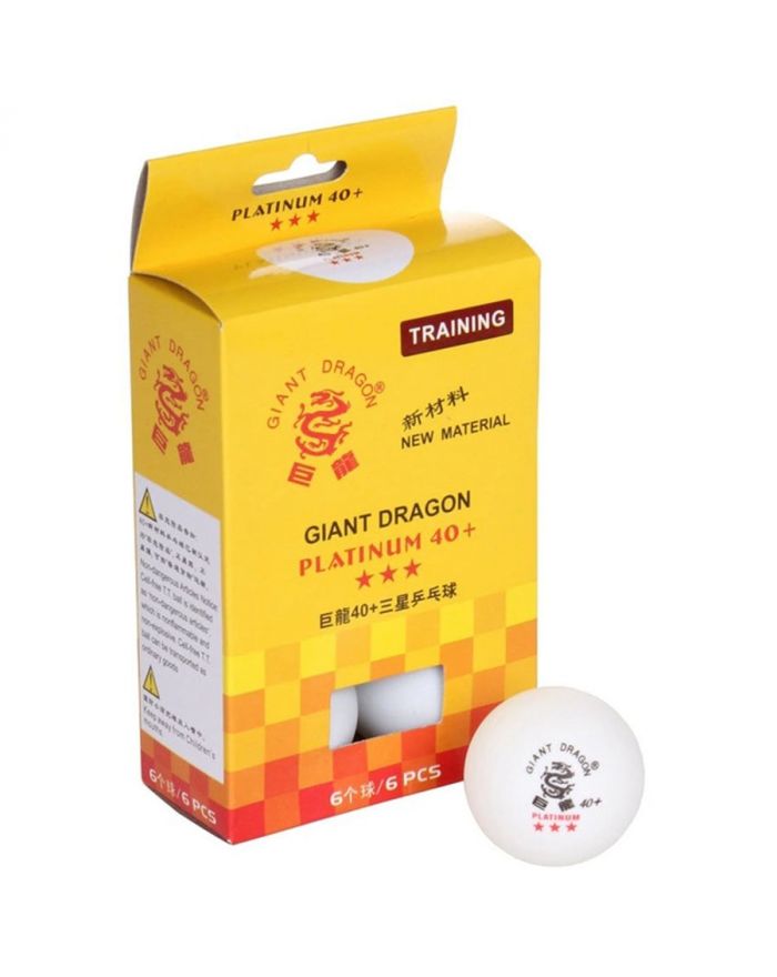 Piłeczka p-pongowa biała Giant Dragon *** 6 szt