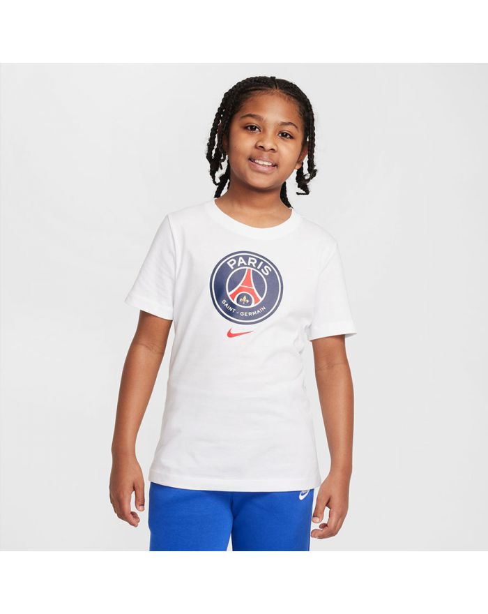 Koszulka Nike PSG Crest Tee Junior Jr IF0511-100