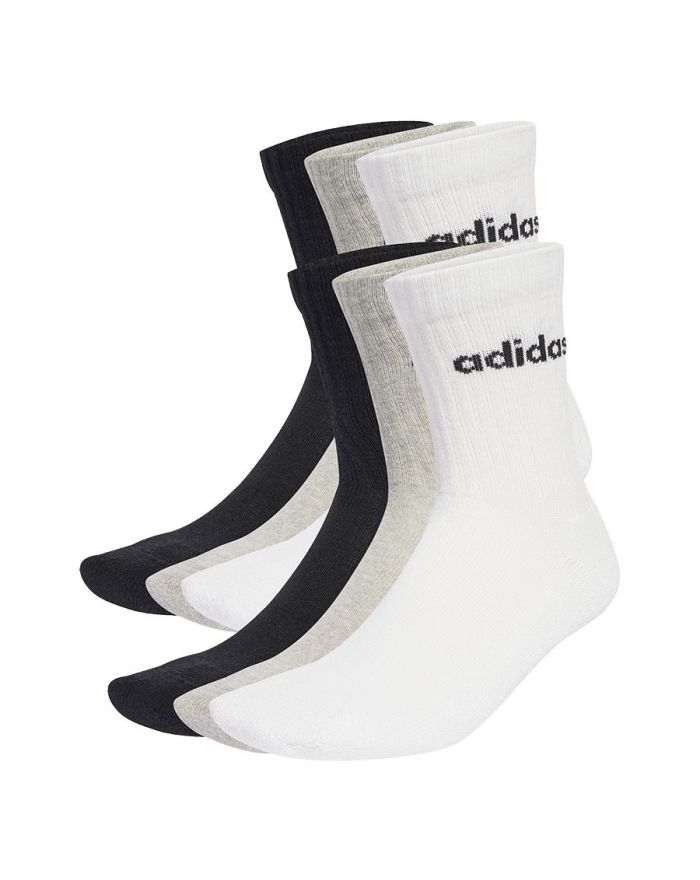 Skarpety adidas Linear Crew Socs Cushioned 6P JL6095
