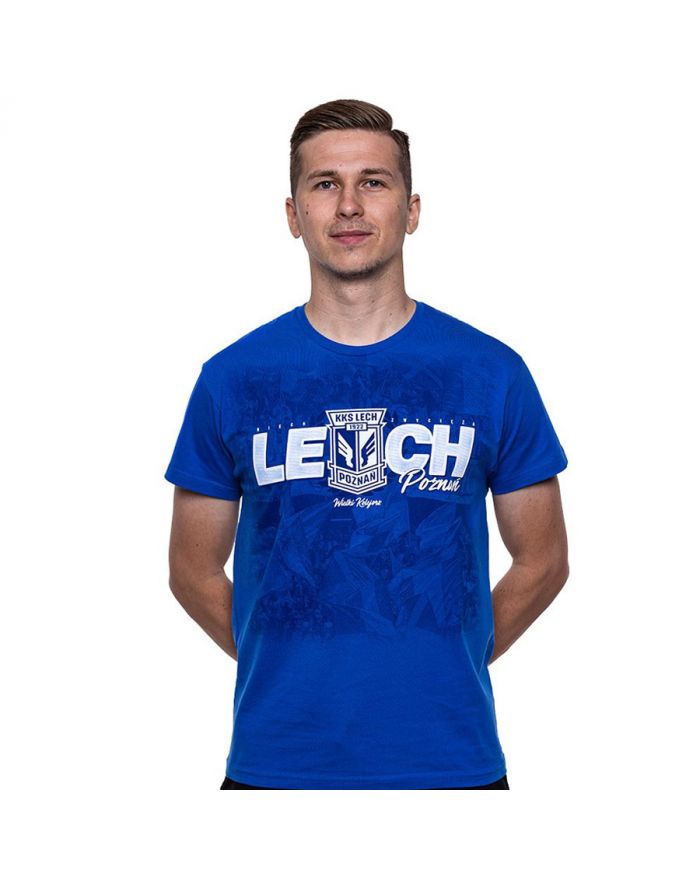 Koszulka Niech Zwyciężą Lech Niebieska S