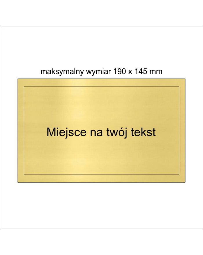 Tabliczka na podkład średnia