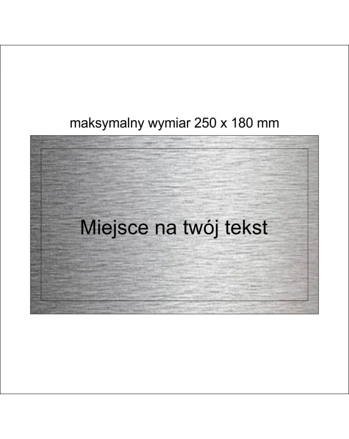 Tabliczka na podkład duża