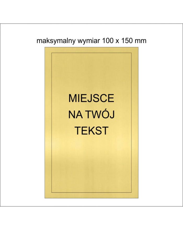 Tabliczka na szkło mała