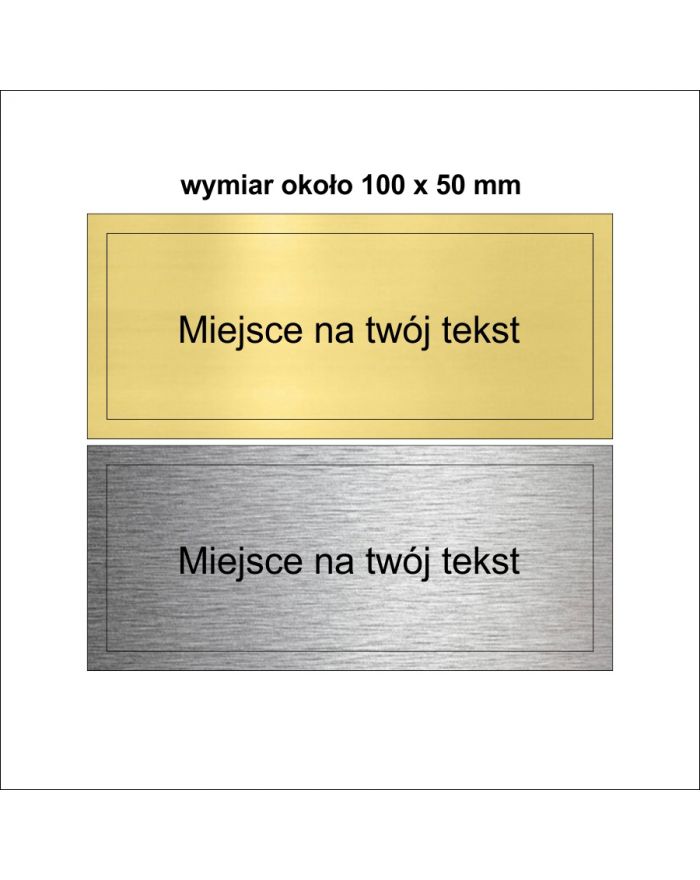 Tabliczka na puchar-statuetkę duża