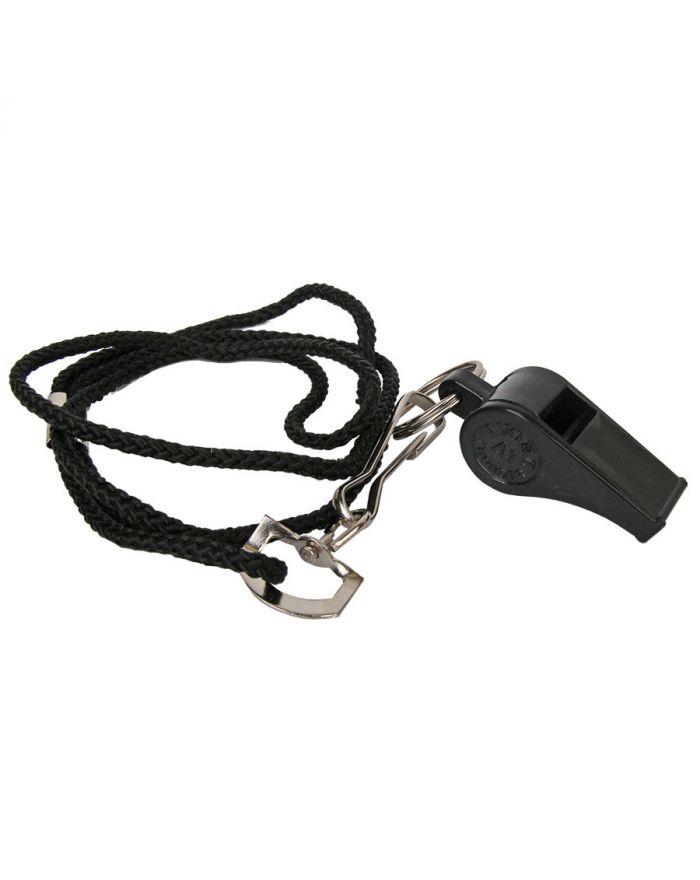 Gwizdek plastikowy mały ze sznurkiem