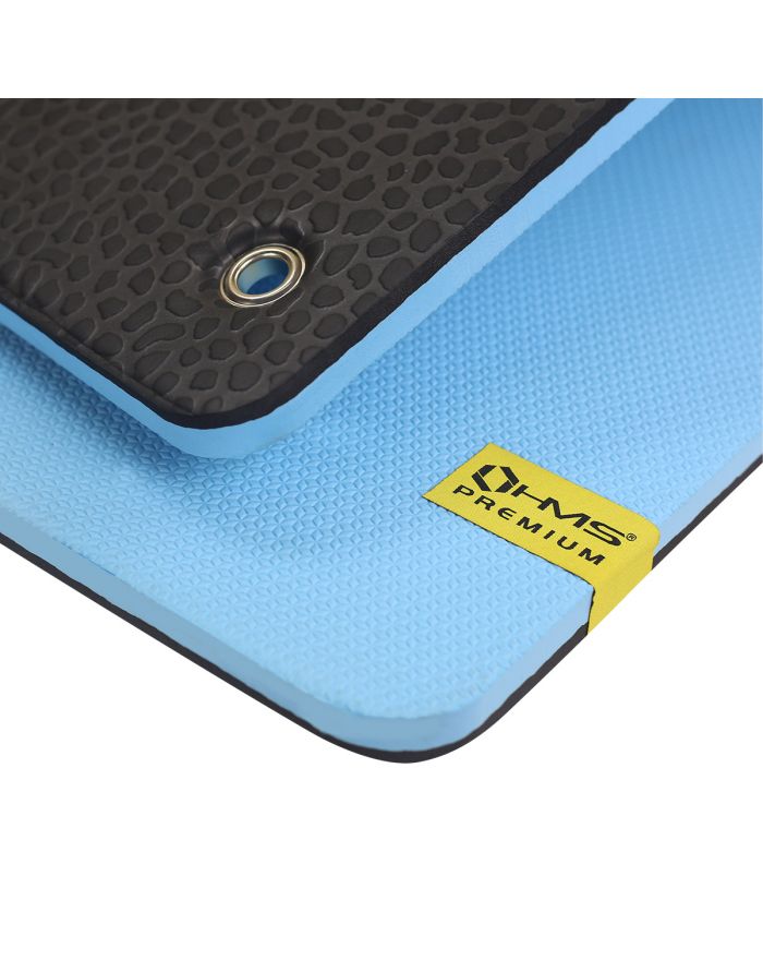 MFK02 BLUE-BLACK MATA FITNESS KLUBOWA Z OTWORAMI HMS PREMIUM