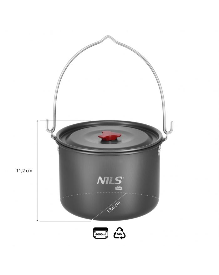 NC17117 GARNEK TURYSTYCZNY Z POKRYWKĄ 4 L NILS CAMP