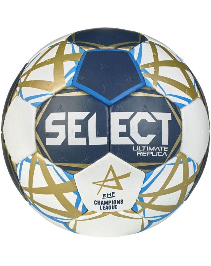 Piłka Select Replica EHF Champions League niebiesko-biała