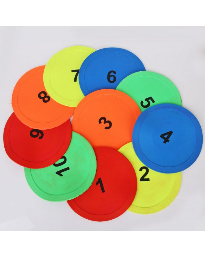 Pole do zabaw z numerami-krążek 15cm-10szt