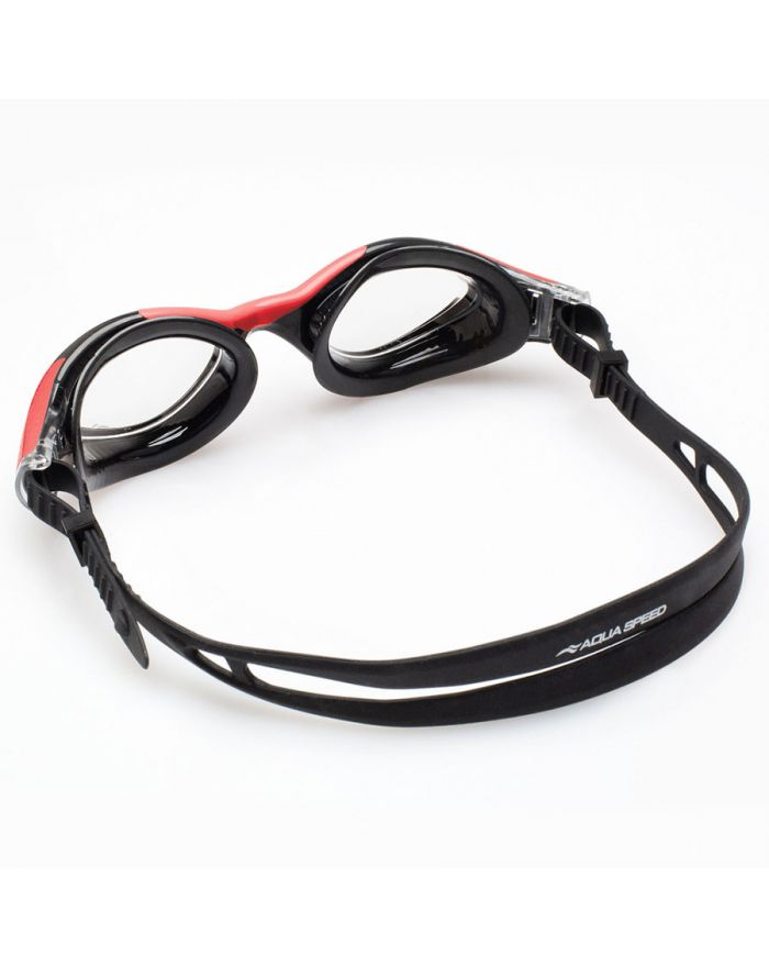 Okulary pływackie Aqua Speed Aquilo czarno-czerwone 62649-31