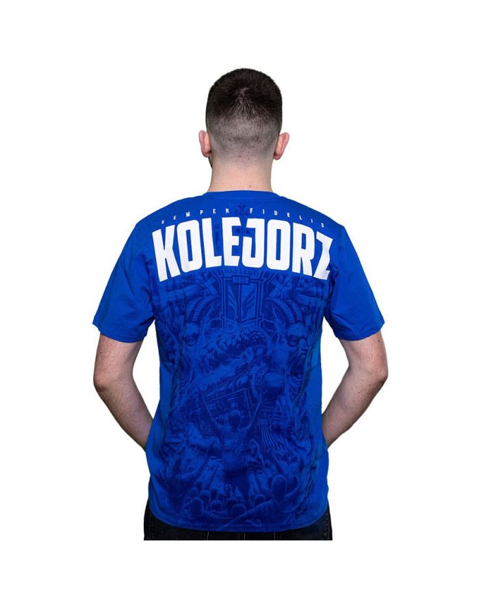 Koszulka Kolejorz Semper Fidelis Niebieska L