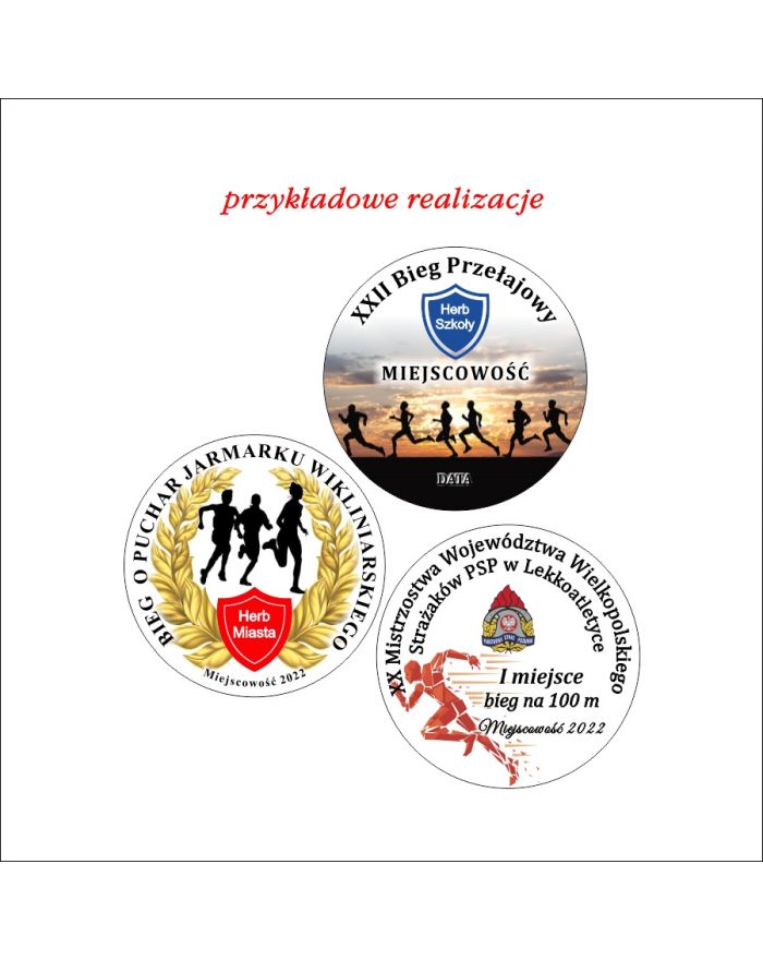 Tabliczka z grawerem - emblemat 25 mm na medal