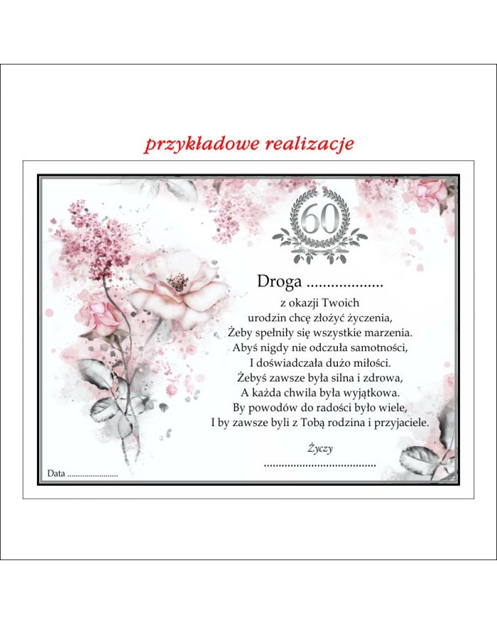 Tabliczka na szkło duża