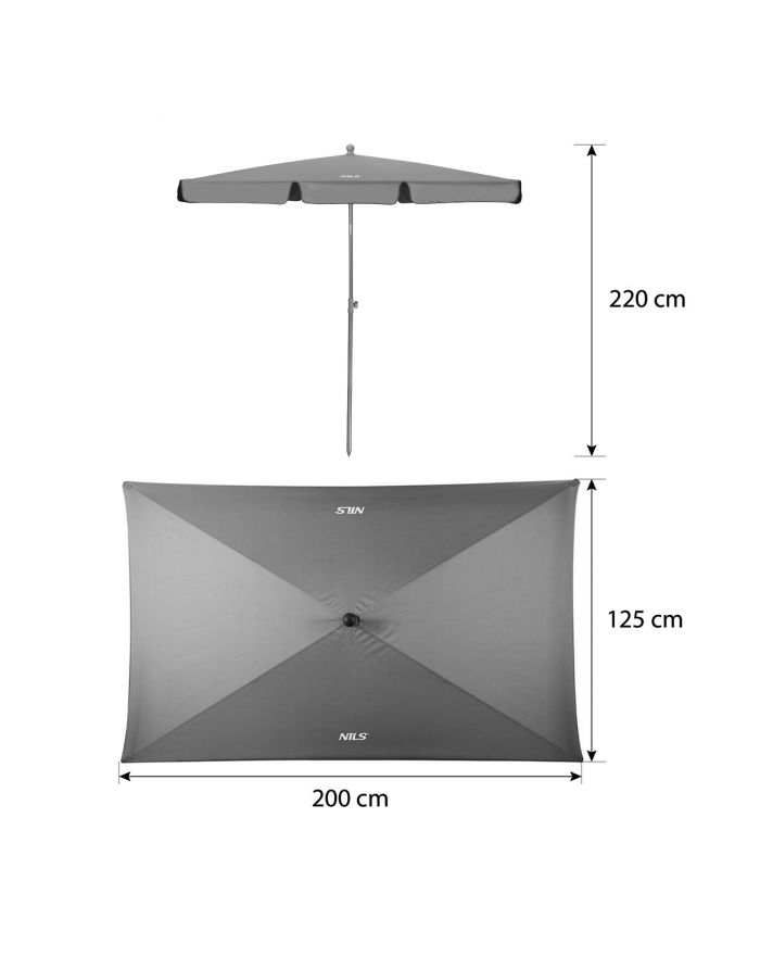 NC7826 PARASOL OGRODOWY 200 CM NILS