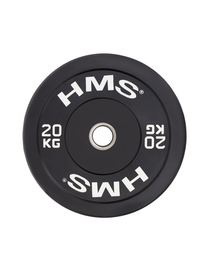BBR20 BLACK TALERZ OLIMPIJSKI BUMPER 20 KG HMS