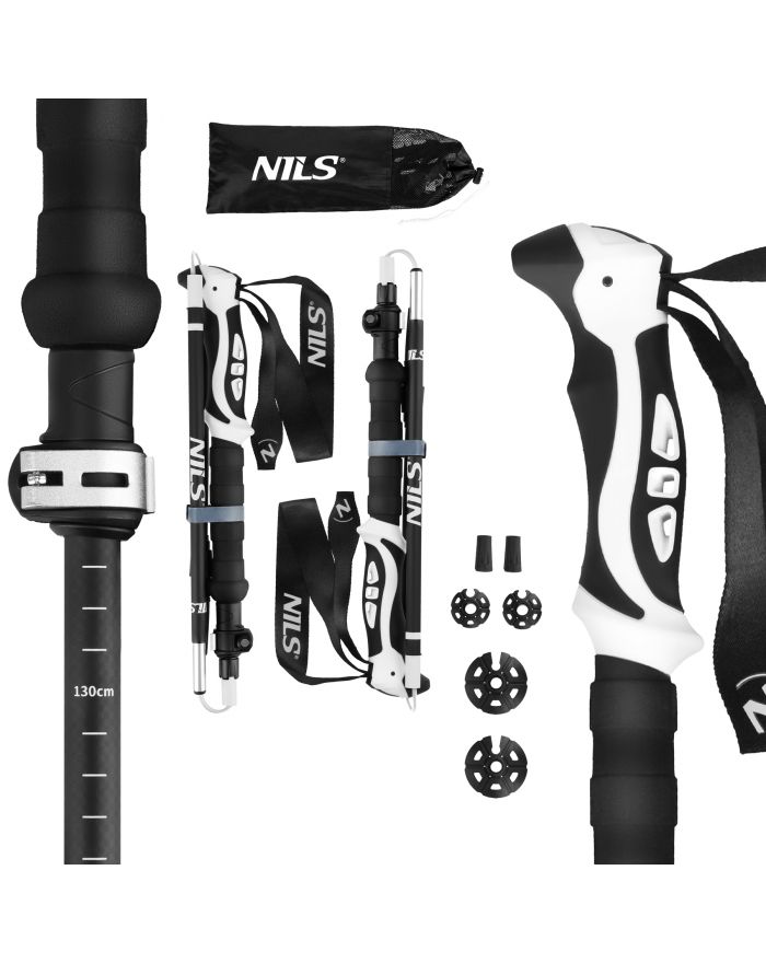TK8603 KIJE TREKKINGOWE SKŁADANE NILS