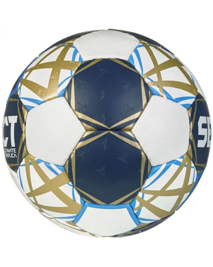 Piłka Select Replica EHF Champions League niebiesko-biała