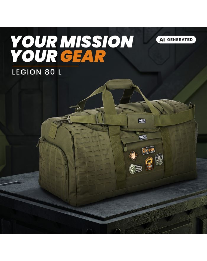 NC3909 TORBA TAKTYCZNA LEGION ZIELONA 80L NILS CAMP
