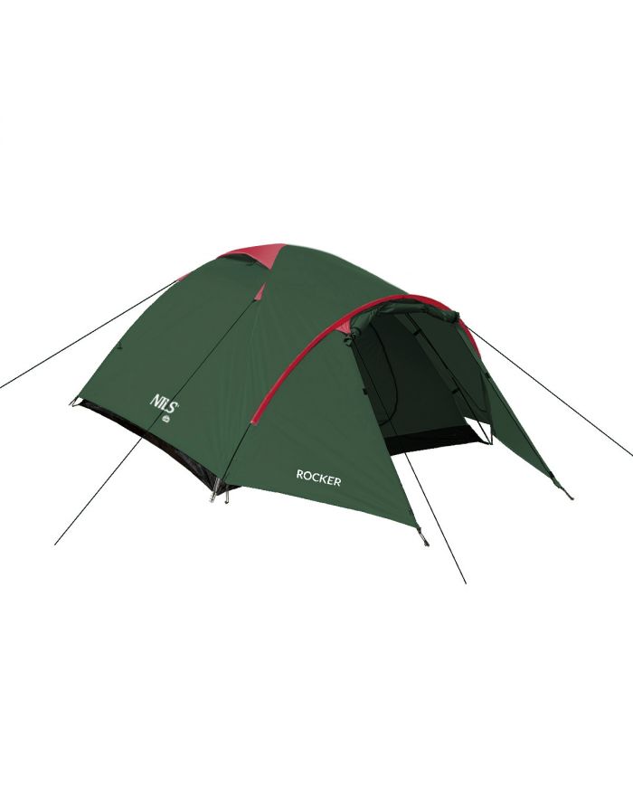 NC6013 ZIELONO-CZERWONY NAMIOT KEMPINGOWY ROCKER NILS CAMP