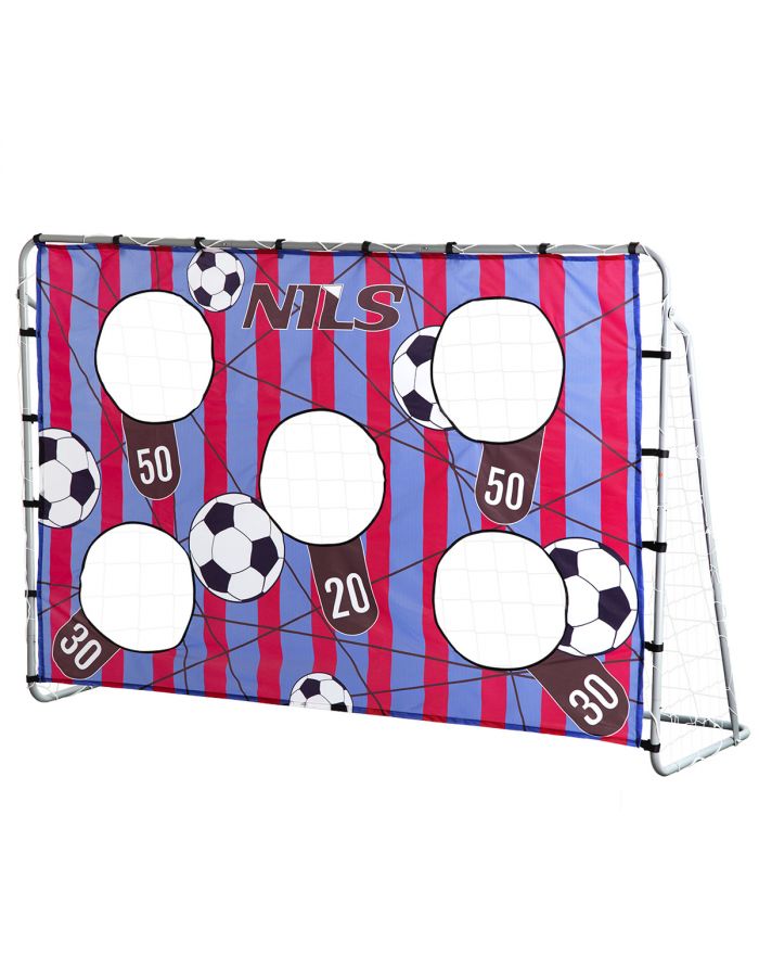 NT7788 2w1 BRAMKA Z SIATKĄ I PANELEM DO CELOWANIA 215x150cm NILS