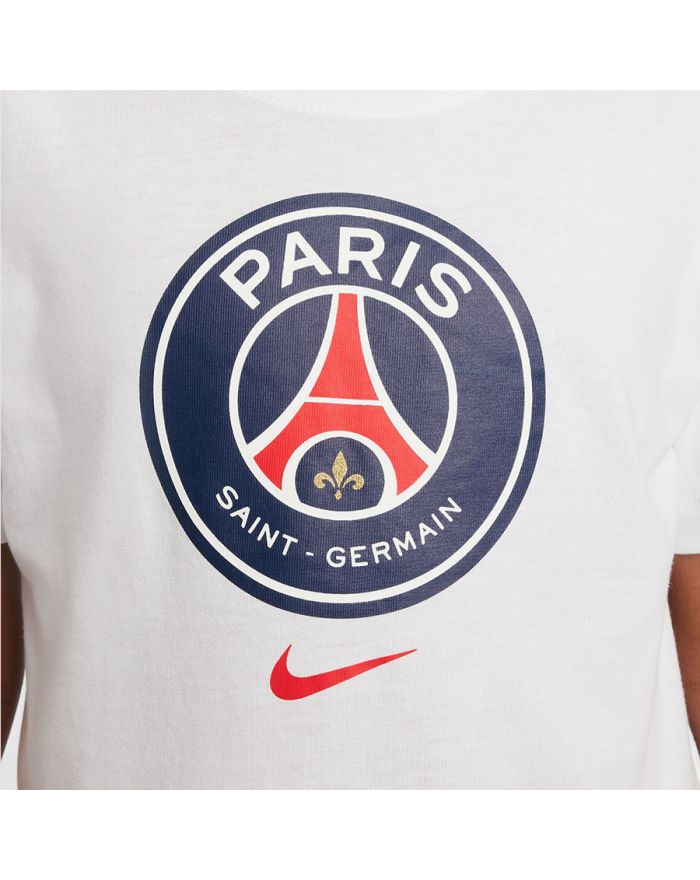 Koszulka Nike PSG Crest Tee Junior Jr IF0511-100