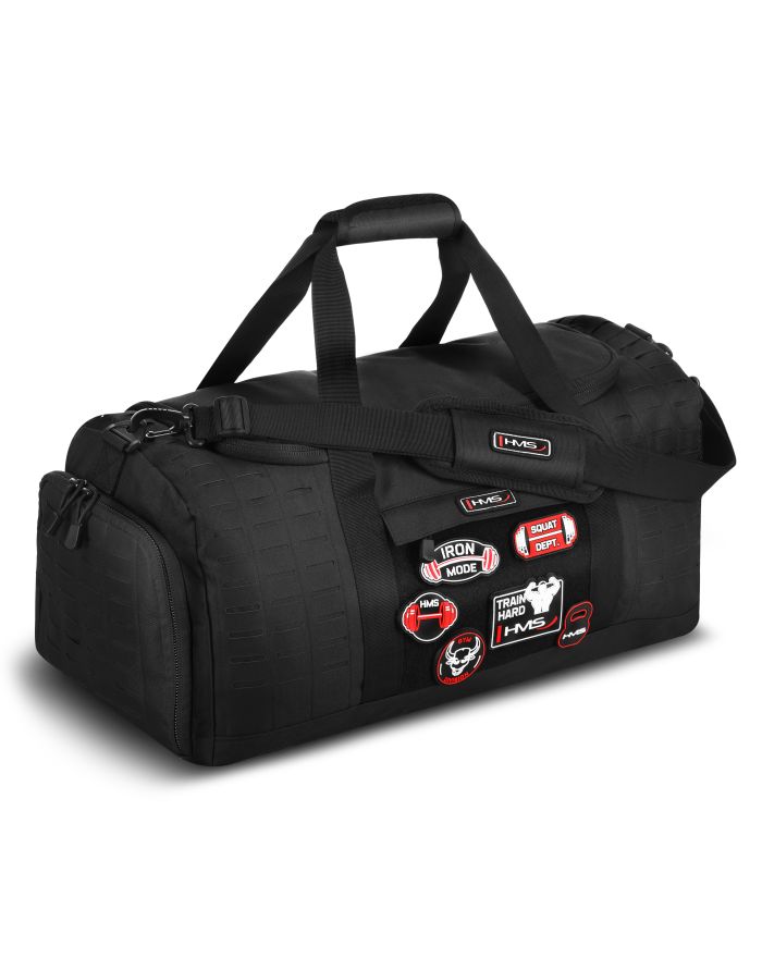 TNS01 TORBA NA SIŁOWNIE MILITARNA CZARNA 40L HMS