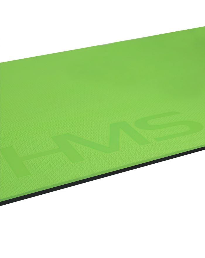 MFK03 GREEN-BLACK MATA FITNESS KLUBOWA Z OTWORAMI HMS PREMIUM
