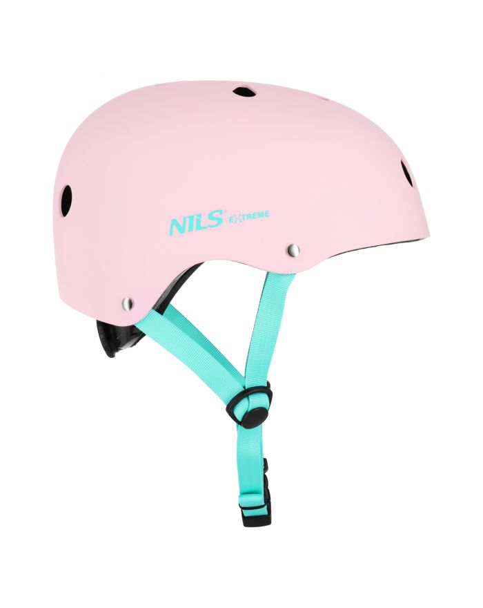 MTW001-1 KASK RÓŻOWY ROZM. M(55-58CM) NILS EXTREME