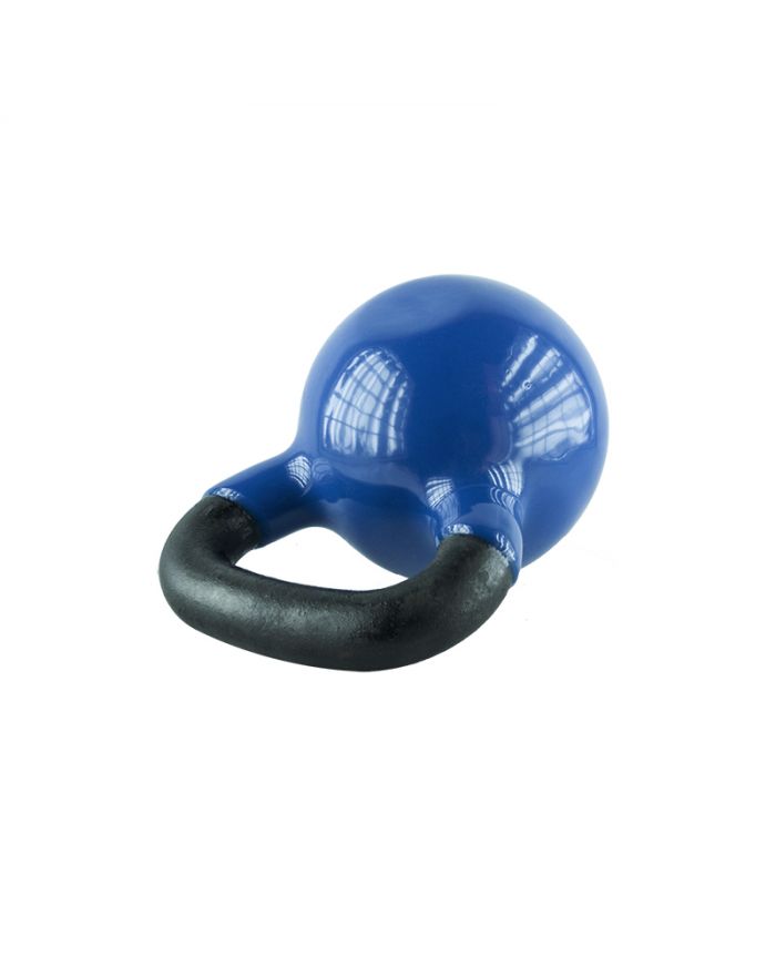 KNV04 BLUE KETTLEBELL ŻELIWNY POKRYTY WINYLEM HMS