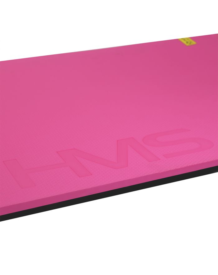 MFK02 PINK-BLACK MATA FITNESS KLUBOWA Z OTWORAMI HMS PREMIUM