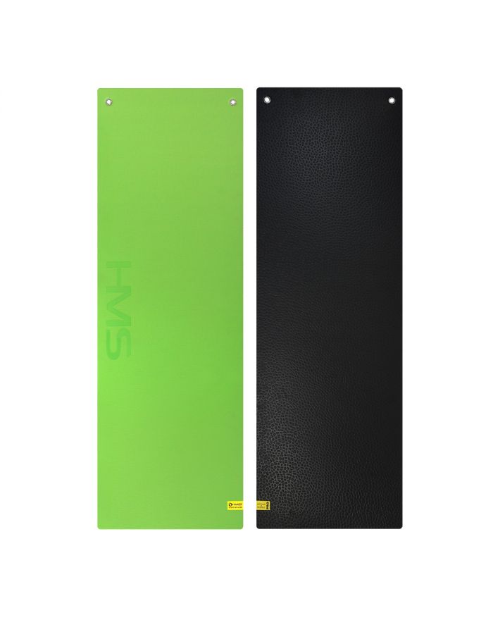 MFK03 GREEN-BLACK MATA FITNESS KLUBOWA Z OTWORAMI HMS PREMIUM