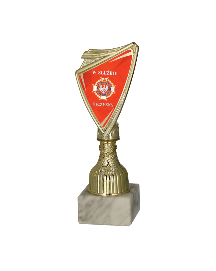 Puchar plastikowy złoty - STRAŻACTWO 18.5cm