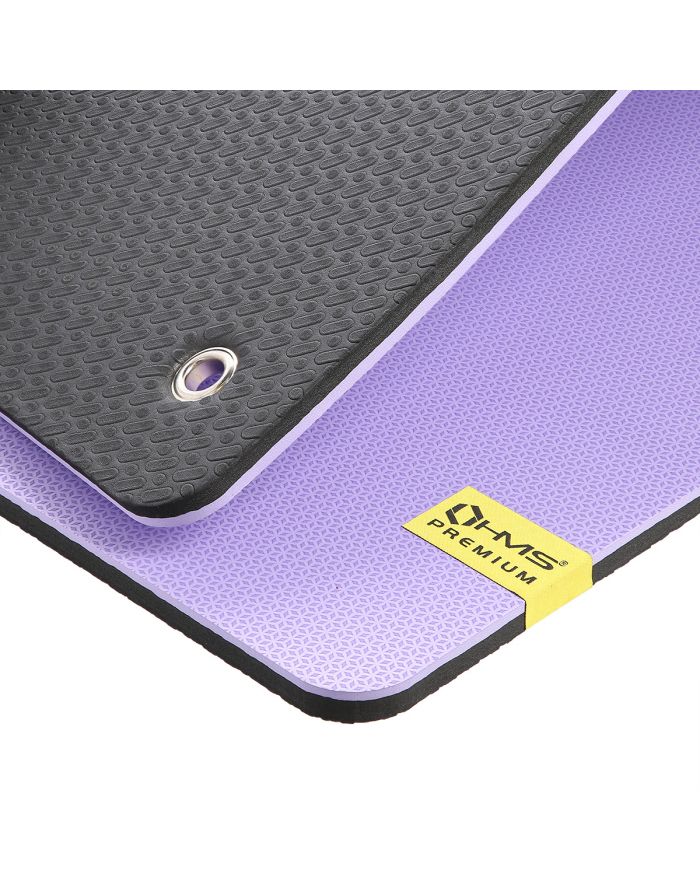 MFK07 VIOLET-BLACK MATA FITNESS KLUBOWA Z OTWORAMI 120*60CM EVA 15MM HMS PREMIUM