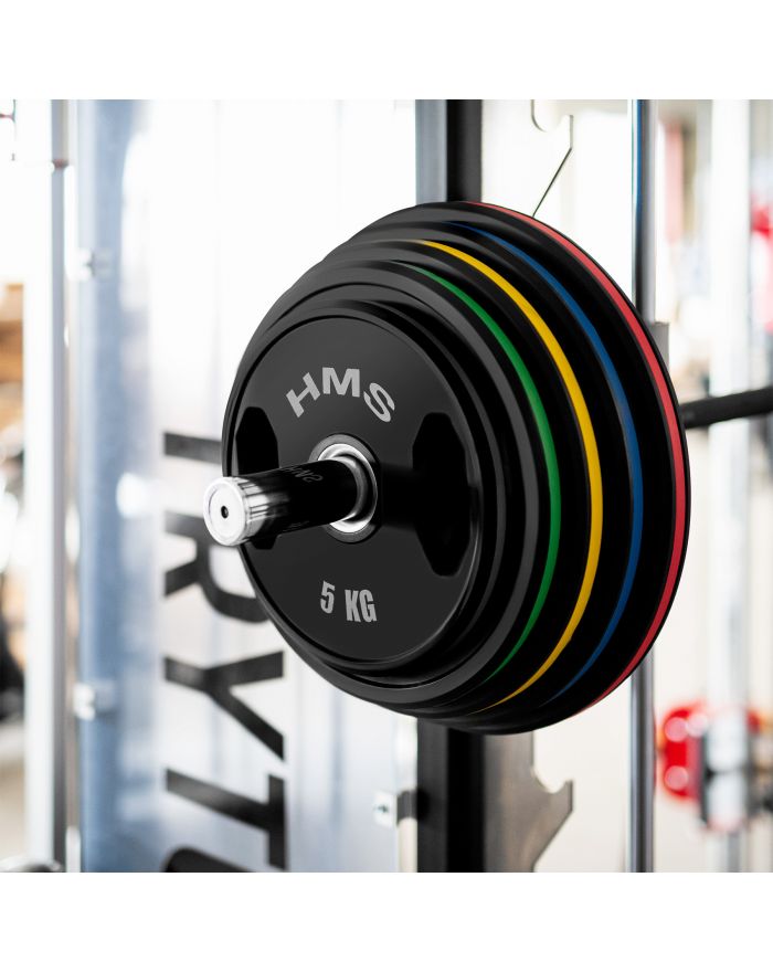 TOG ZESTAW TALERZY OLIMPIJSKICH OGUMOWANYCH 2 x 5 - 25 KG (150 KG) HMS