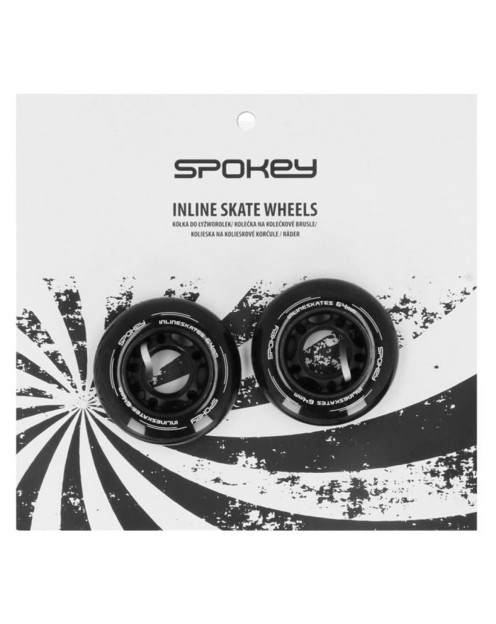 Spokey PU 64 MM - Kółka do łyżworolek; 64 mm