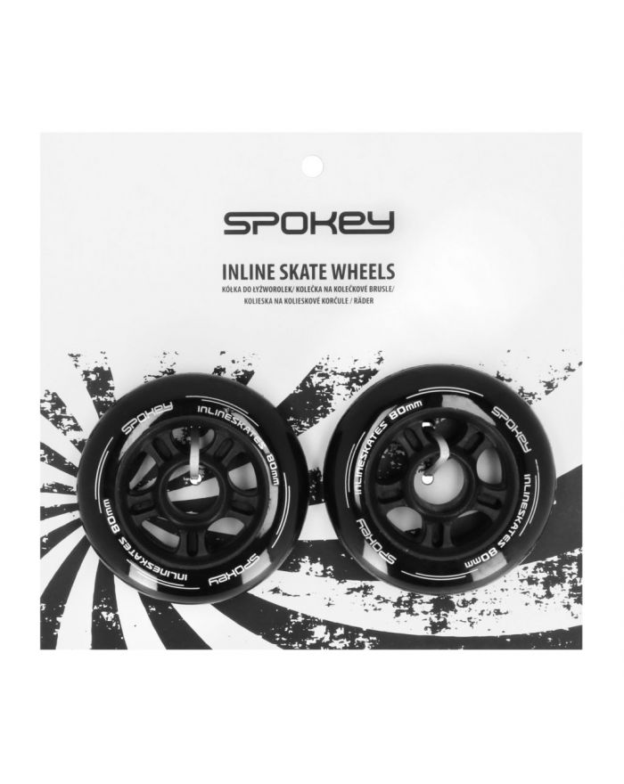 Spokey PU 80 MM - Kółka do łyżworolek; 80 mm