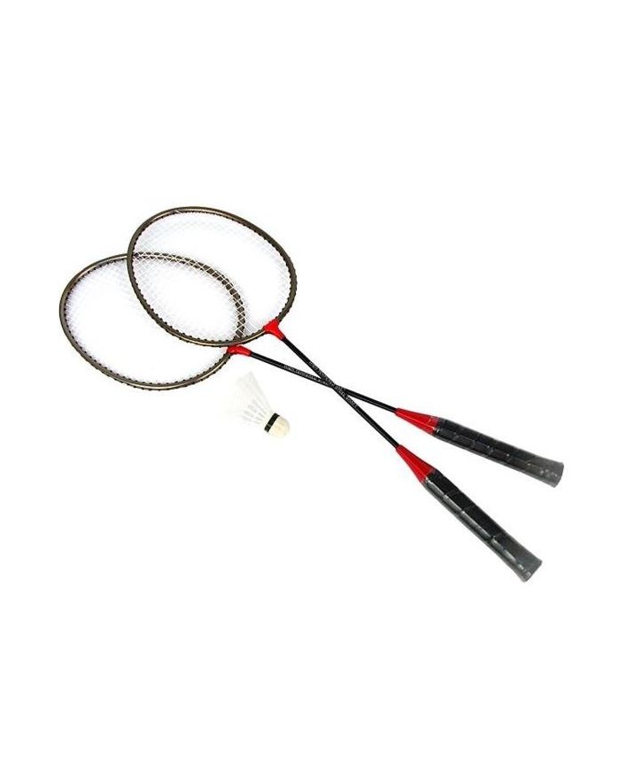 Spokey BADMNSET1 - Zestaw do badmintona: 2 rakietki + lotka + pokrowiec