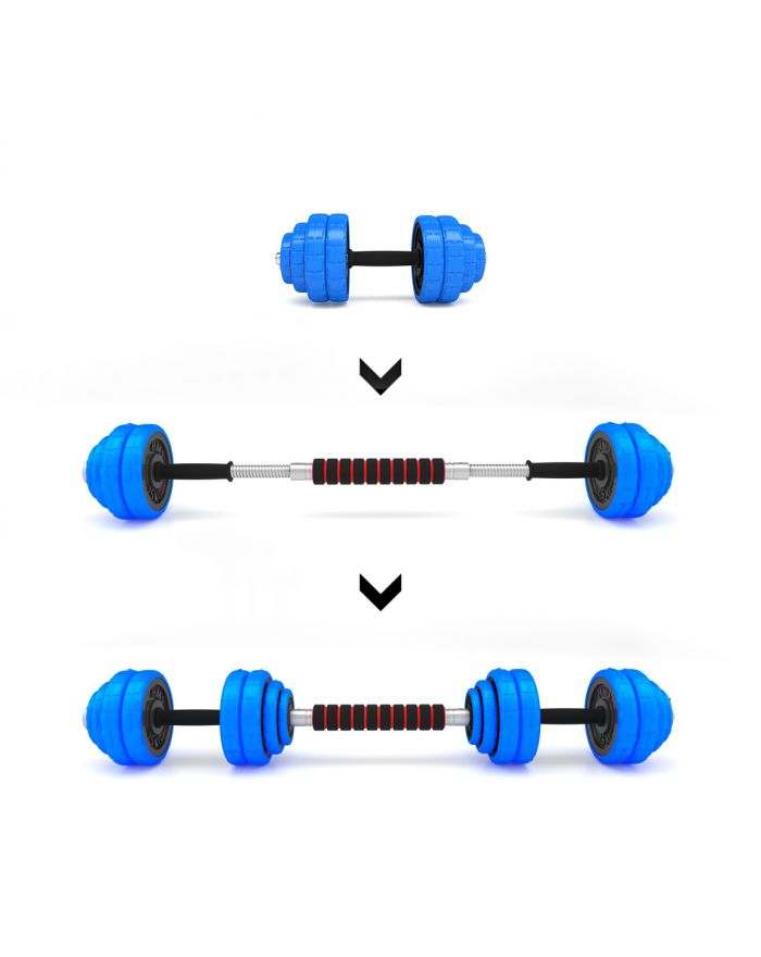 SGG30 BAR SZTANGIELKI REGULOWANE GUMOWANE 30KG HMS