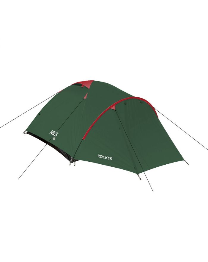 NC6013 ZIELONO-CZERWONY NAMIOT KEMPINGOWY ROCKER NILS CAMP
