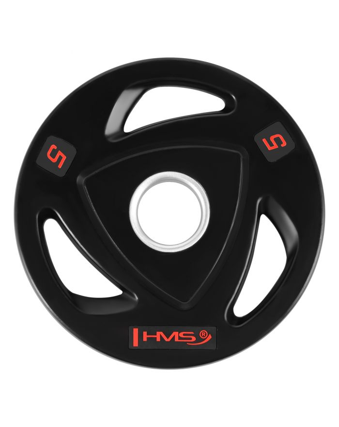 TOX05 CZARNY TALERZ OLIMPIJSKI OGUMOWANY 5 KG HMS