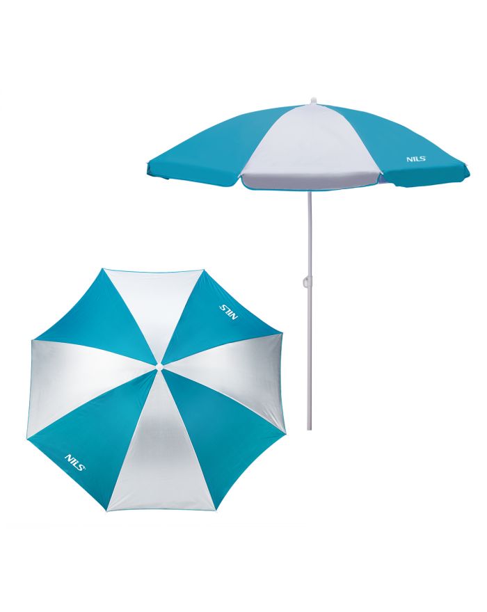 NC7813 TURKUSOWY PARASOL PLAŻOWY 180 CM NILS