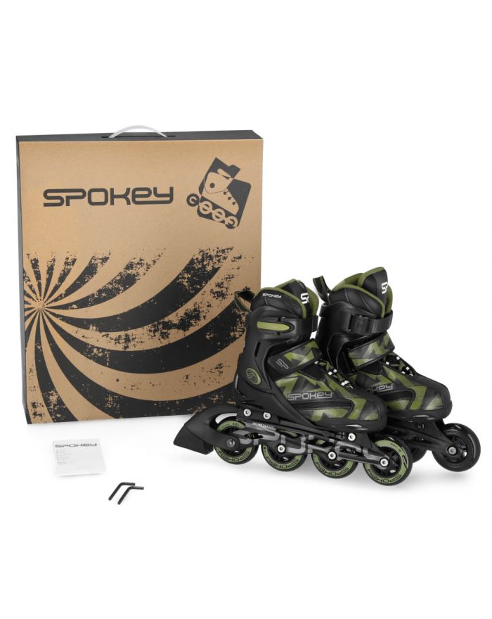 Łyżworolki MAKAN  BK/GR 33-36