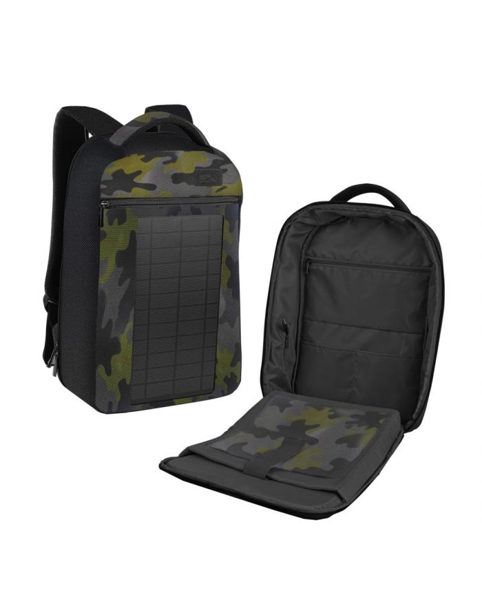 Spokey - CITY SOLAR Plecak z panelem sol. BK