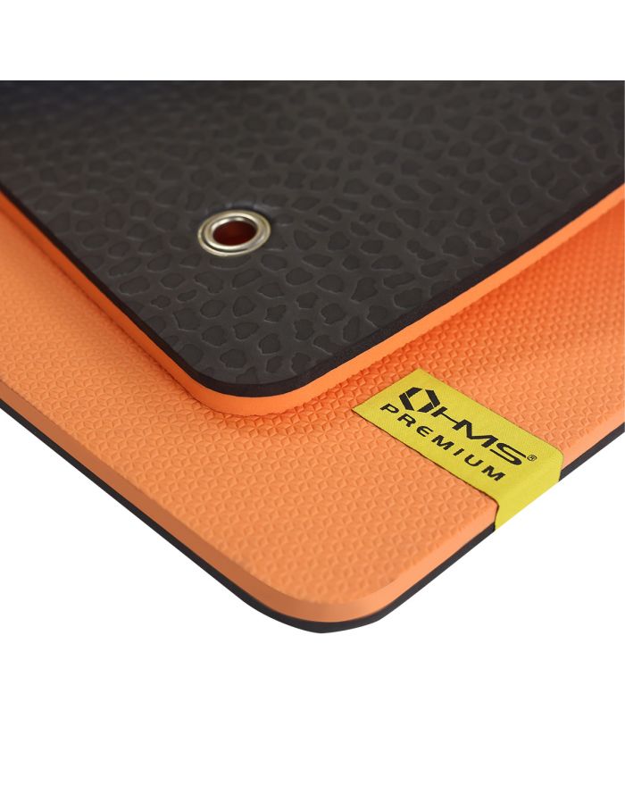 MFK01 ORANGE-BLACK MATA FITNESS KLUBOWA Z OTWORAMI HMS PREMIUM