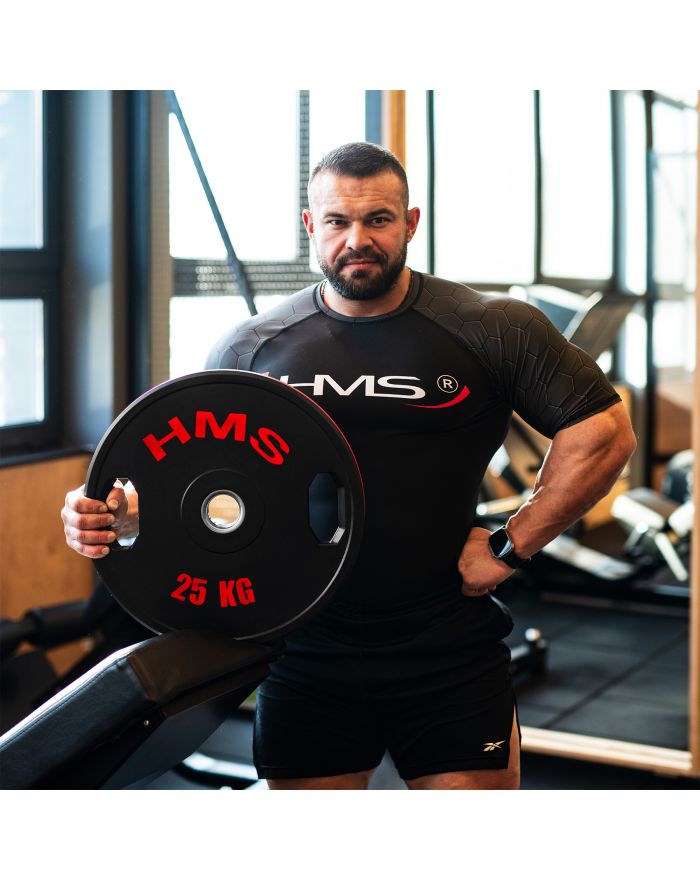TOG25 2 x 25 KG TALERZ OLIMPIJSKI OGUMOWANY 2 x 25 KG HMS