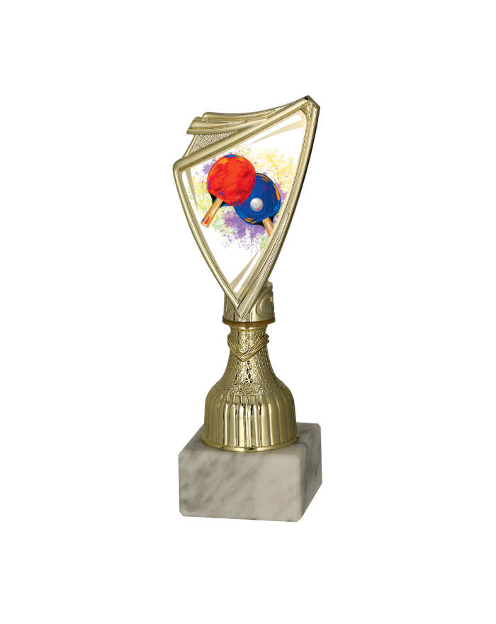 Puchar plastikowy złoty - TENIS STOŁOWY 18.5cm