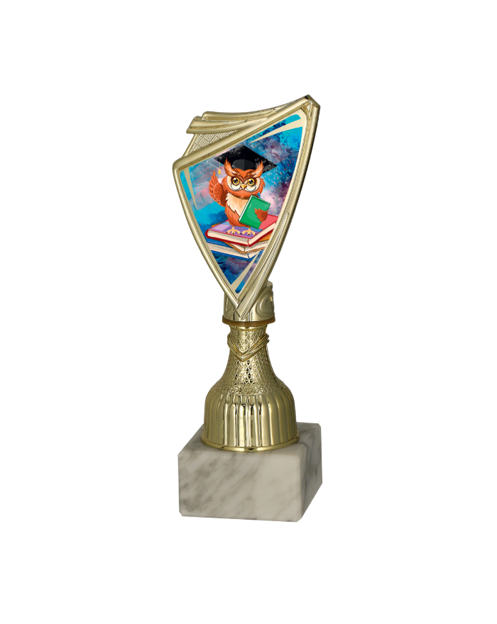 Puchar plastikowy złoty - SZKOLNICTWO 18.5cm
