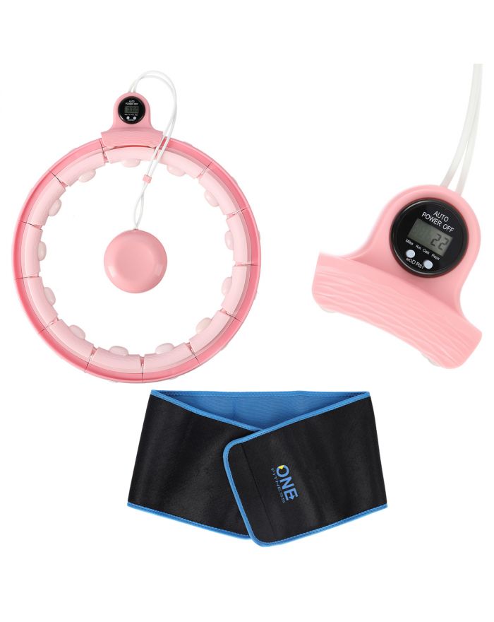FH02 PINK HULA HOP Z OBCIĄŻNIKIEM + LICZNIK