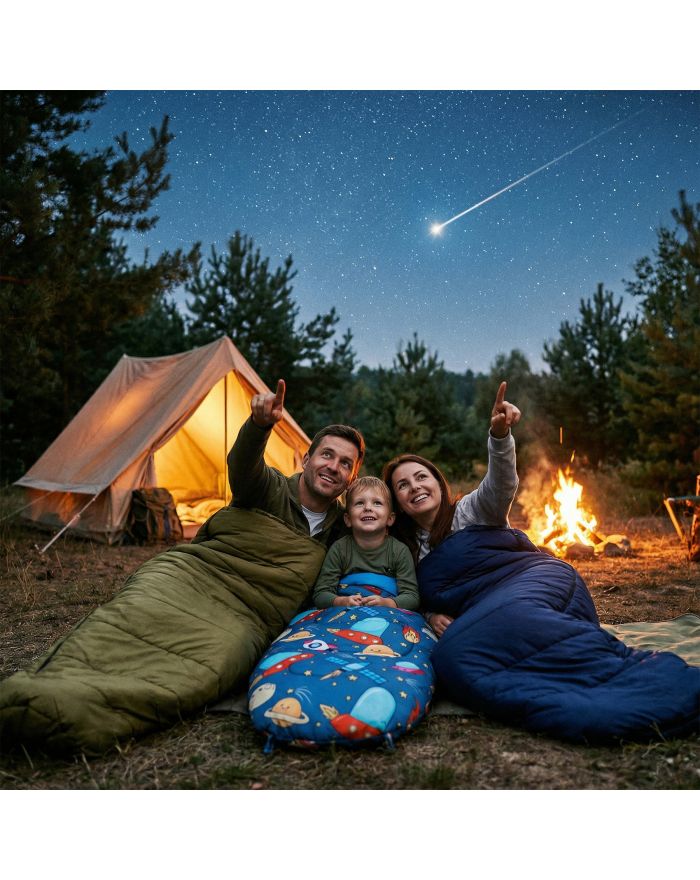 NC3201 ŚPIWÓR DZIECIĘCY Z PLECAKIEM SPACE NILS CAMP